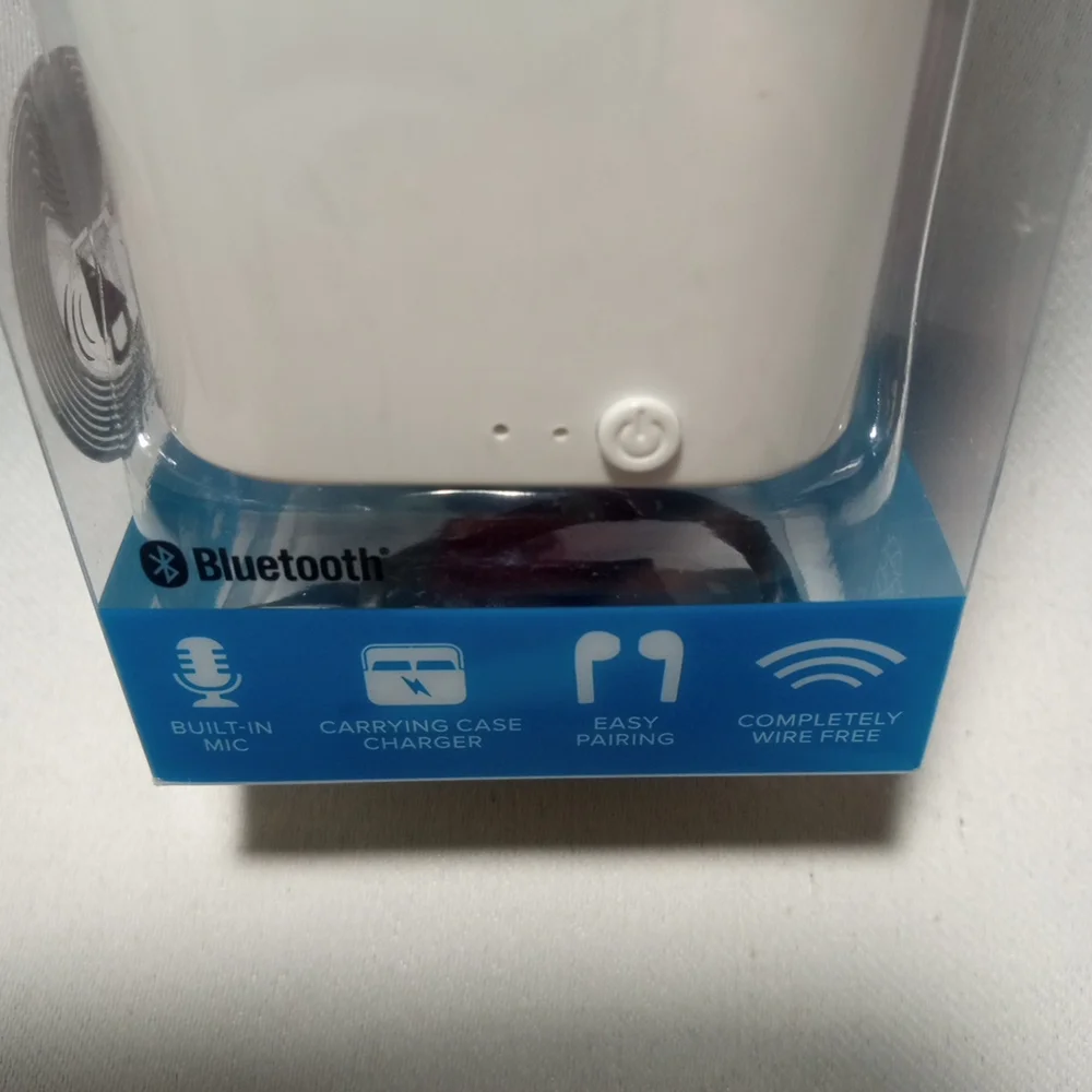 Techiva Wireless Earbuds Bluetooth With White Case And Microphone Fast Pairing🎧